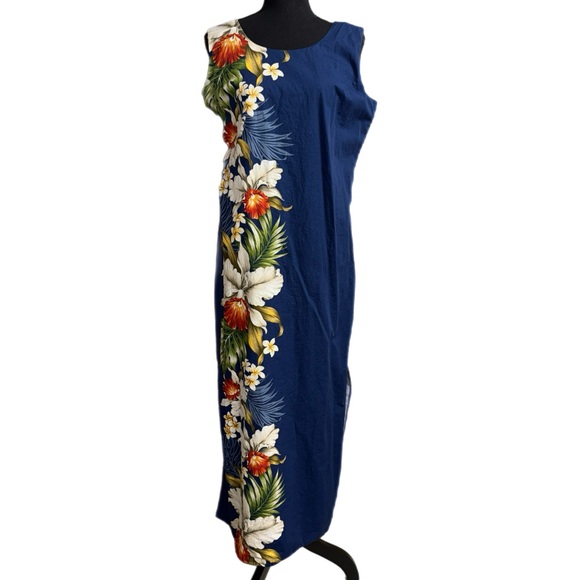 Ky’s - Made in Hawaii - Floral Shift Dress - Tropical Vibes - 100% Cotton - XL - Picture 2 of 7